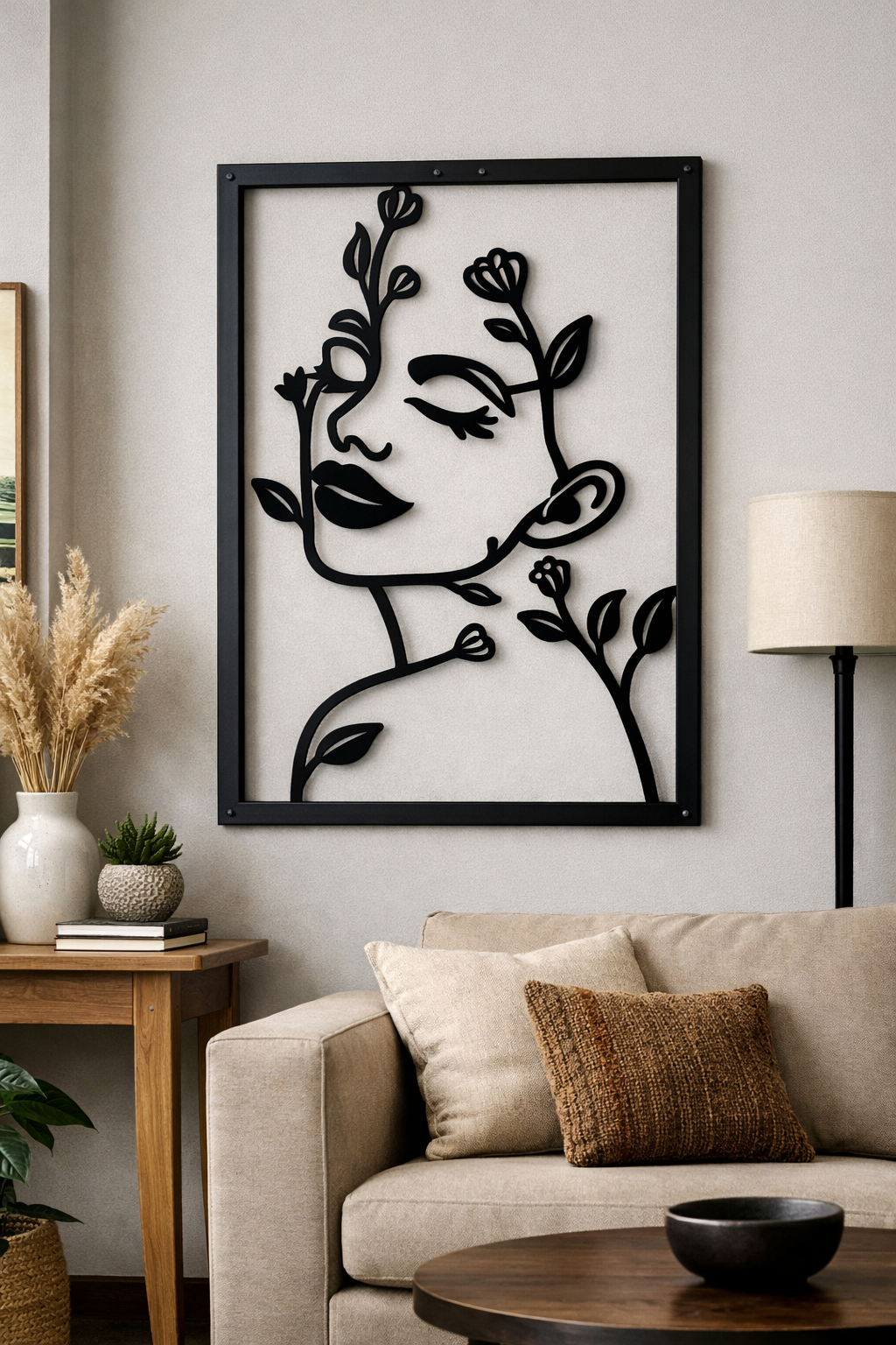 Rostro Floral Minimalista
