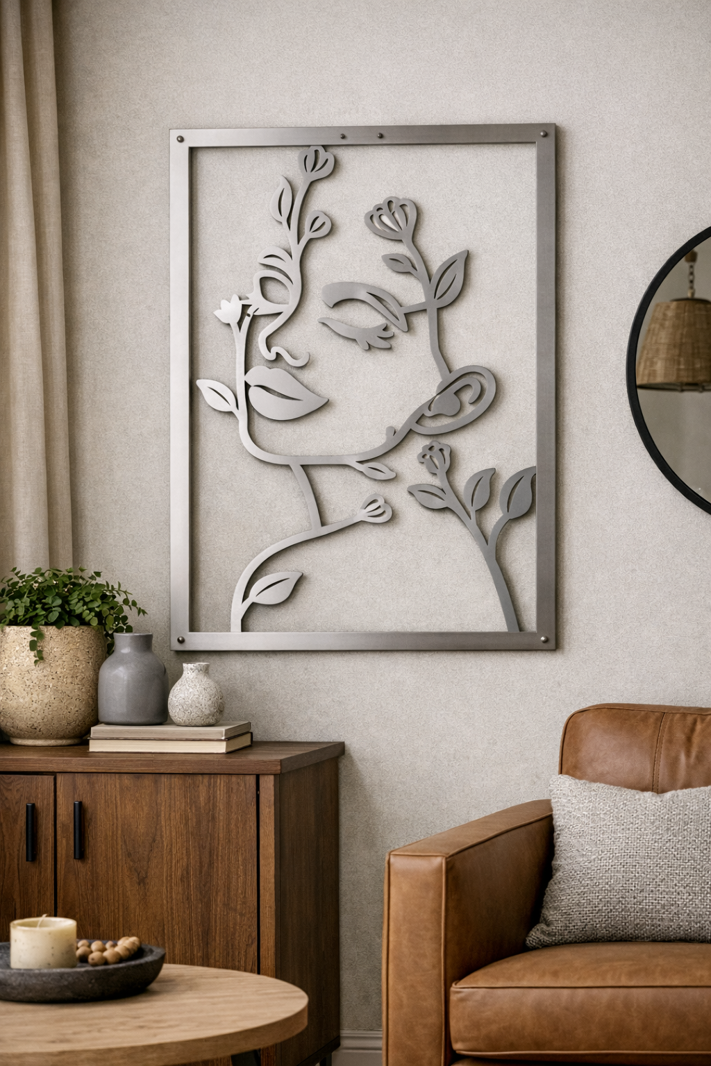 Rostro Floral Minimalista